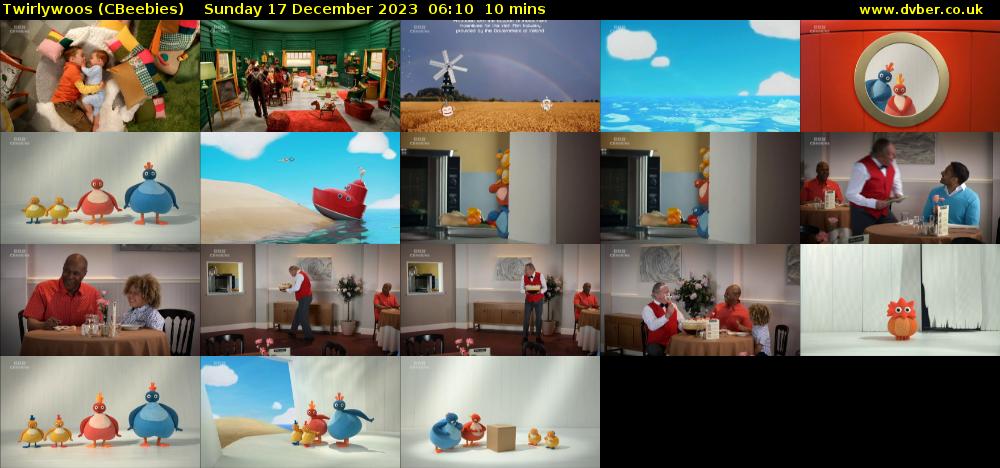 Twirlywoos (CBeebies) Sunday 17 December 2023 06:10 - 06:20