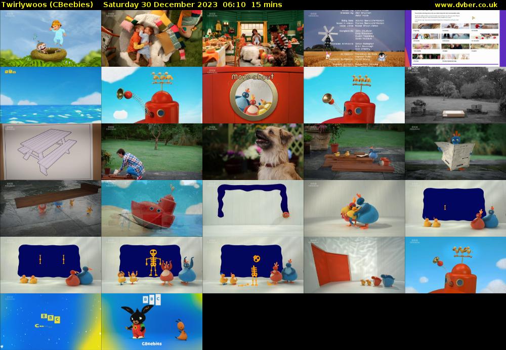 Twirlywoos (CBeebies) Saturday 30 December 2023 06:10 - 06:25