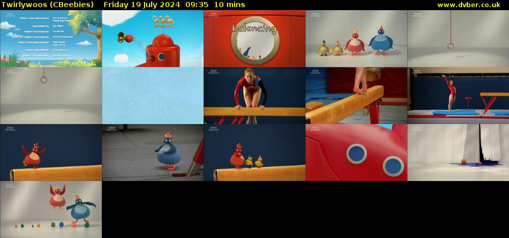 Twirlywoos (CBeebies) Friday 19 July 2024 09:35 - 09:45