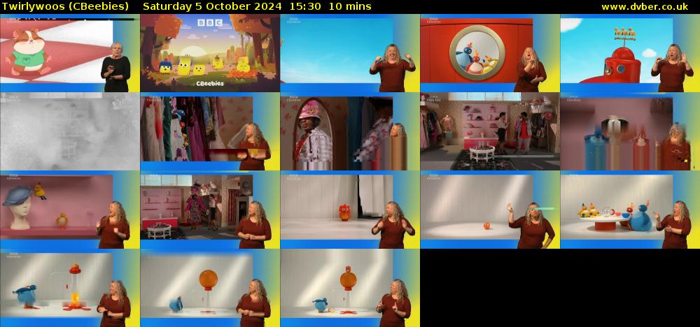 Twirlywoos (CBeebies) Saturday 5 October 2024 15:30 - 15:40