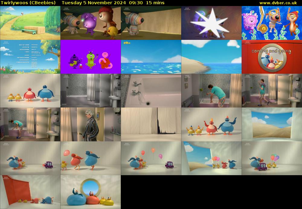Twirlywoos (CBeebies) Tuesday 5 November 2024 09:30 - 09:45