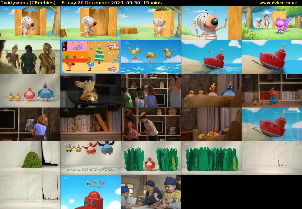 Twirlywoos (CBeebies) Friday 20 December 2024 09:30 - 09:45