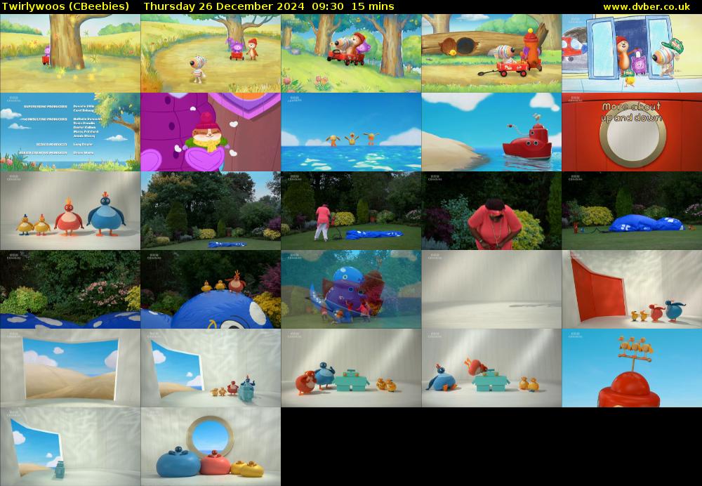 Twirlywoos (CBeebies) Thursday 26 December 2024 09:30 - 09:45