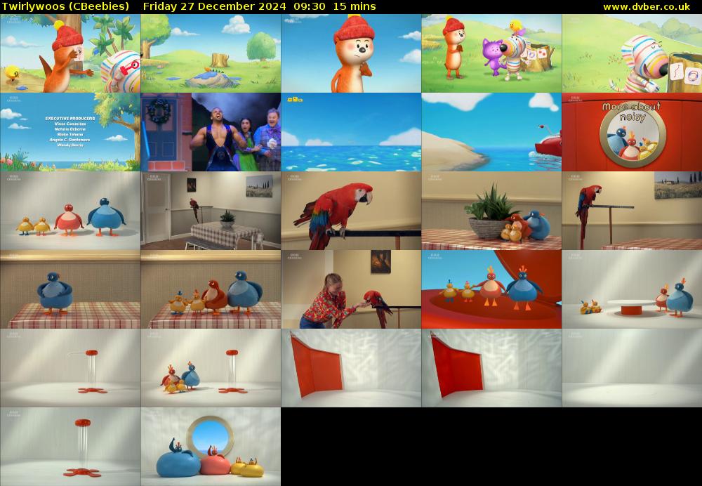 Twirlywoos (CBeebies) Friday 27 December 2024 09:30 - 09:45