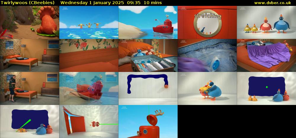 Twirlywoos (CBeebies) Wednesday 1 January 2025 09:35 - 09:45