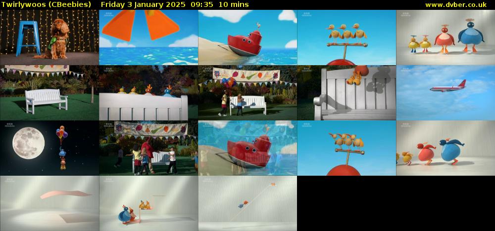 Twirlywoos (CBeebies) Friday 3 January 2025 09:35 - 09:45
