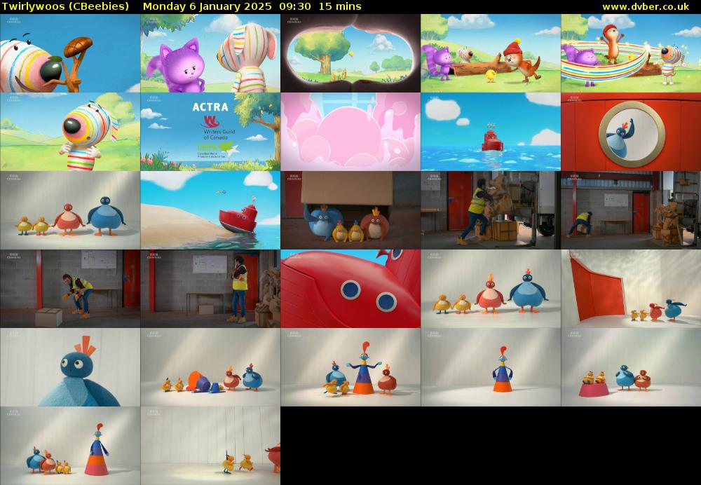 Twirlywoos (CBeebies) Monday 6 January 2025 09:30 - 09:45