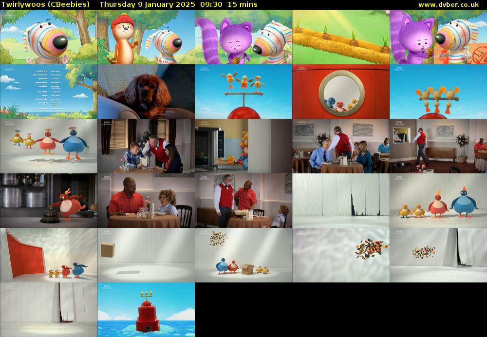 Twirlywoos (CBeebies) Thursday 9 January 2025 09:30 - 09:45