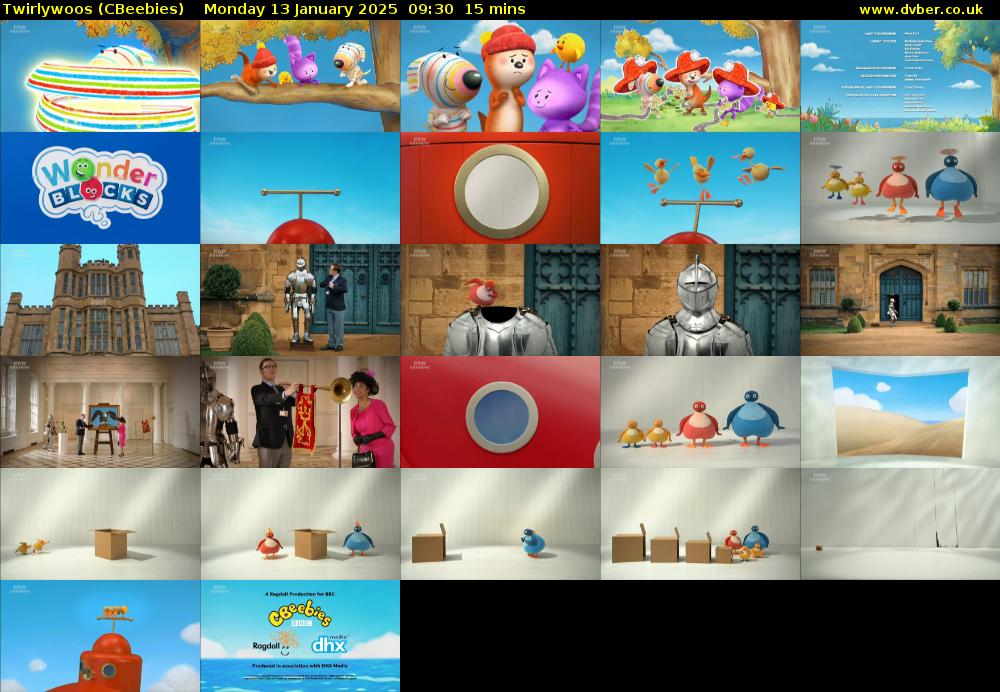 Twirlywoos (CBeebies) Monday 13 January 2025 09:30 - 09:45