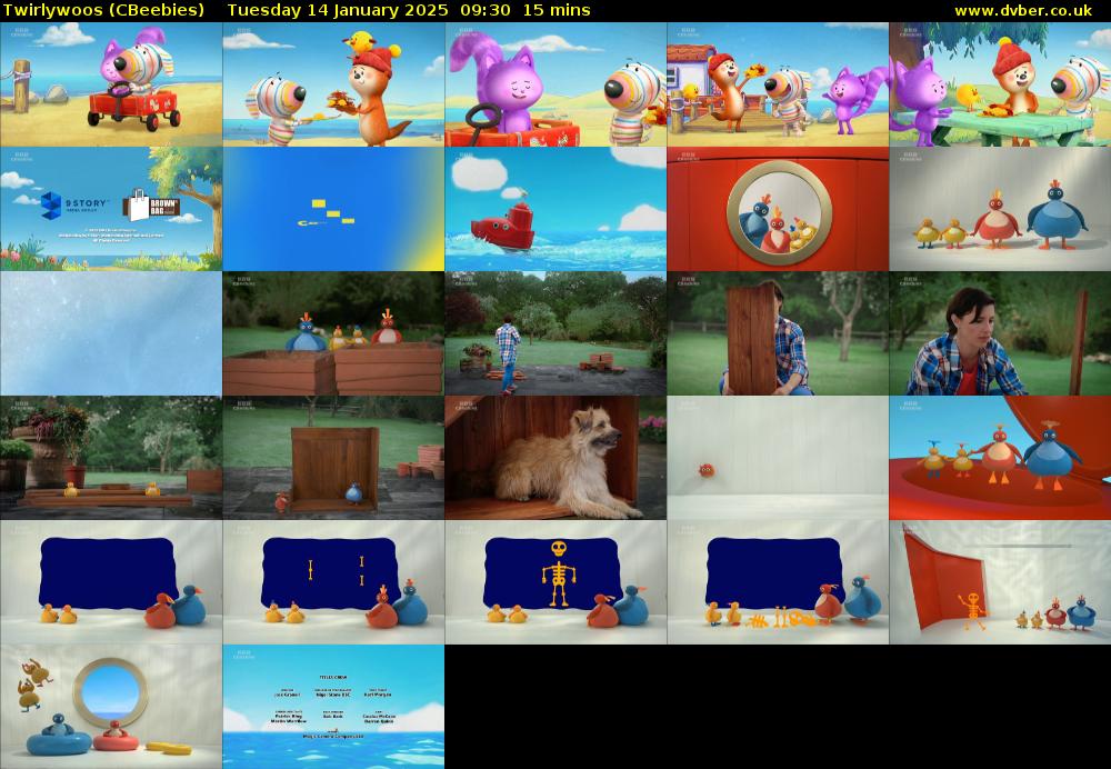 Twirlywoos (CBeebies) Tuesday 14 January 2025 09:30 - 09:45