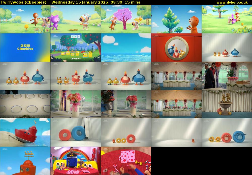 Twirlywoos (CBeebies) Wednesday 15 January 2025 09:30 - 09:45