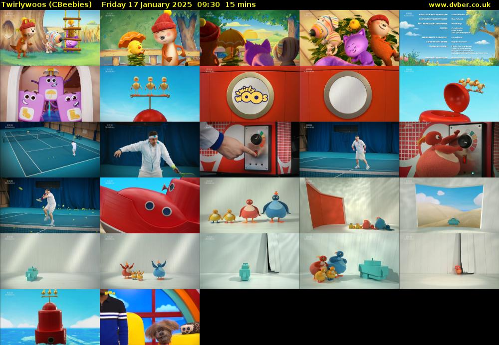 Twirlywoos (CBeebies) Friday 17 January 2025 09:30 - 09:45