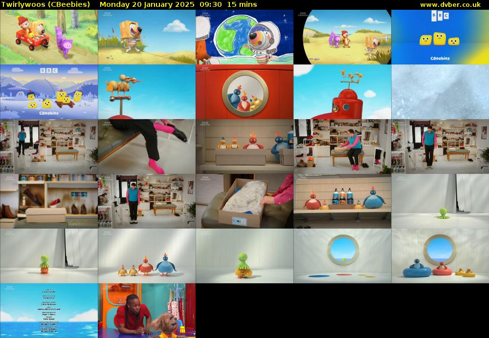 Twirlywoos (CBeebies) Monday 20 January 2025 09:30 - 09:45