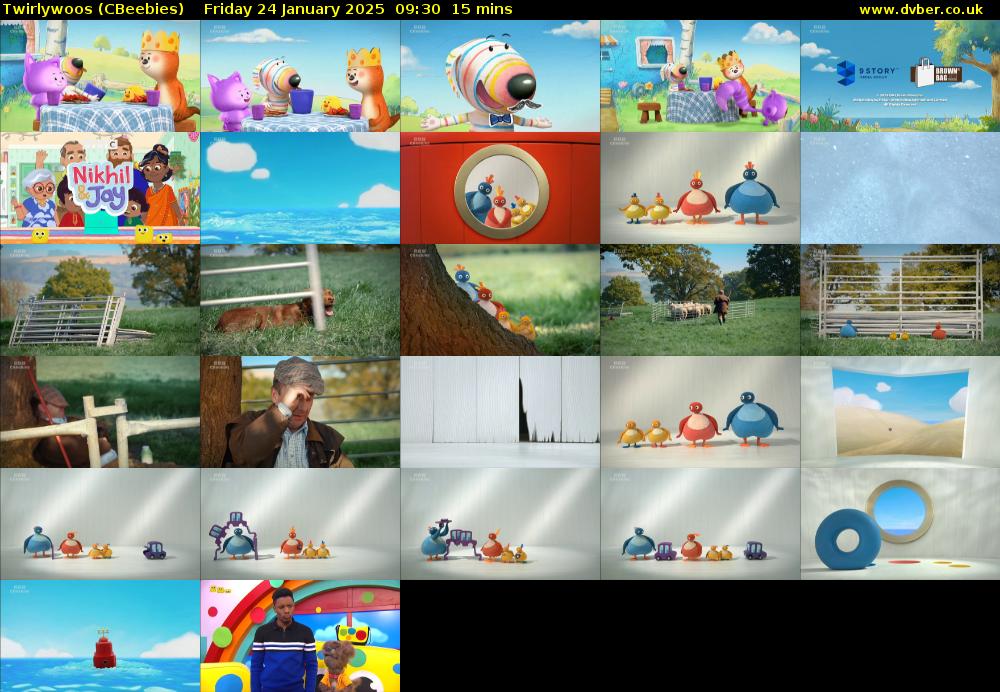Twirlywoos (CBeebies) Friday 24 January 2025 09:30 - 09:45