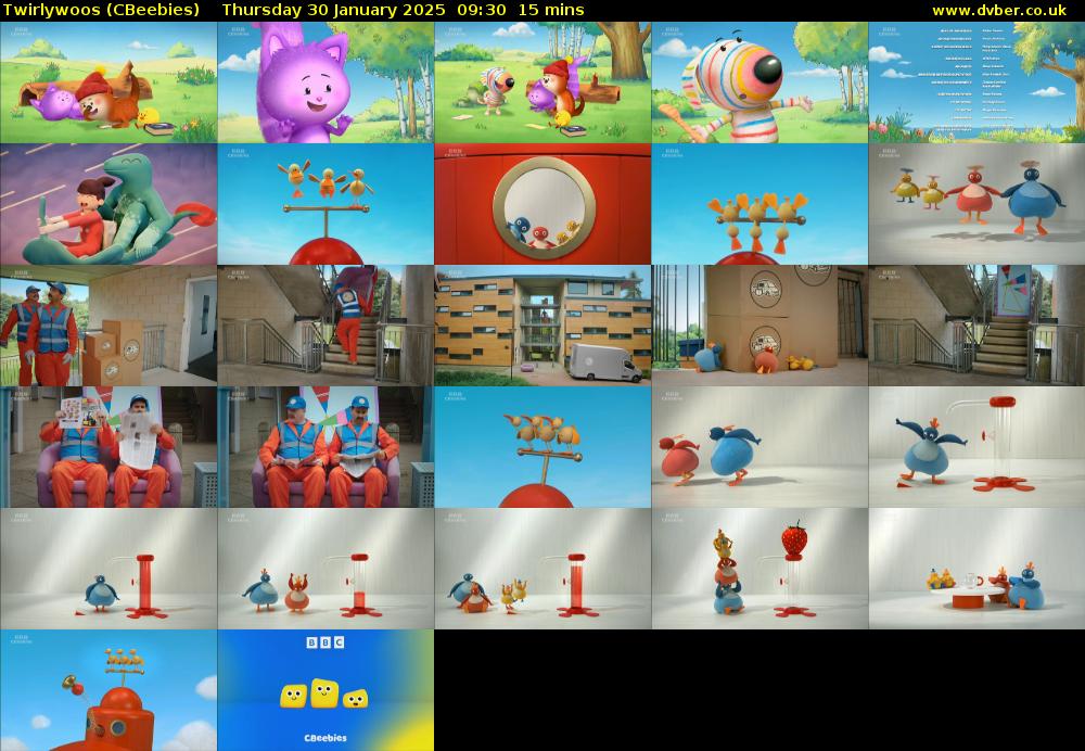 Twirlywoos (CBeebies) Thursday 30 January 2025 09:30 - 09:45