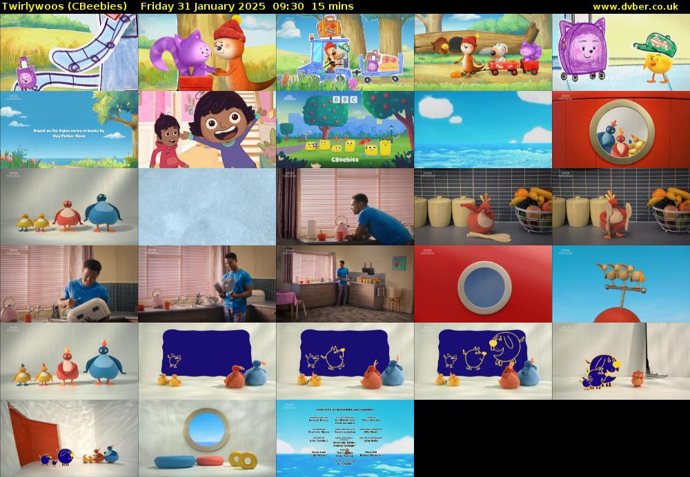 Twirlywoos (CBeebies) Friday 31 January 2025 09:30 - 09:45