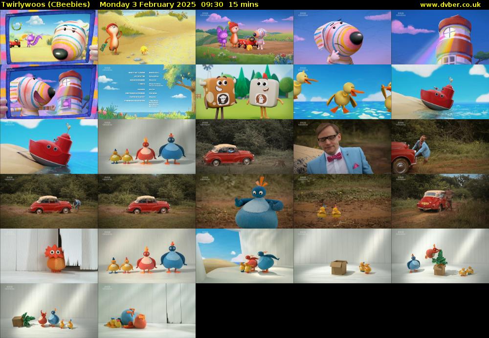 Twirlywoos (CBeebies) Monday 3 February 2025 09:30 - 09:45