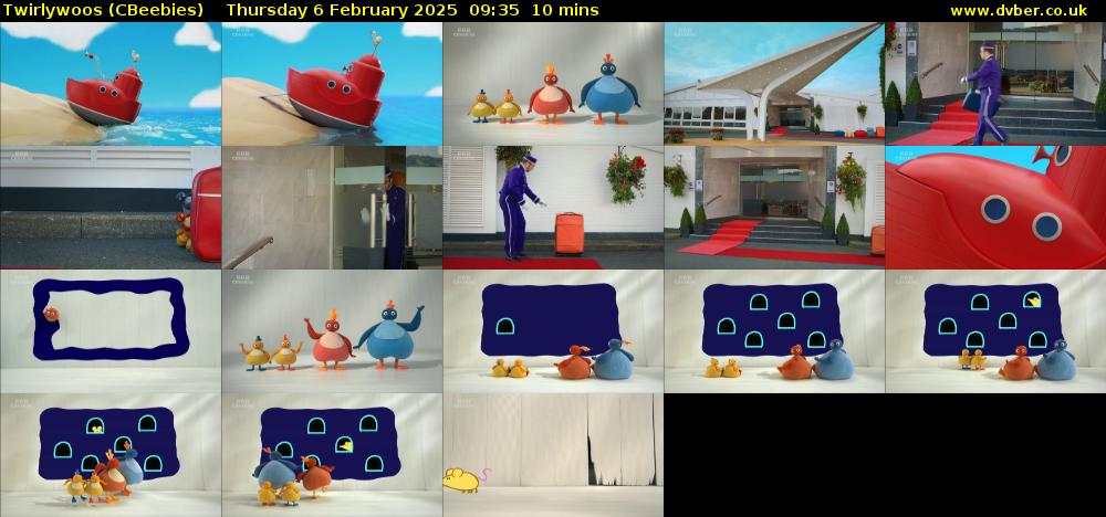 Twirlywoos (CBeebies) Thursday 6 February 2025 09:35 - 09:45