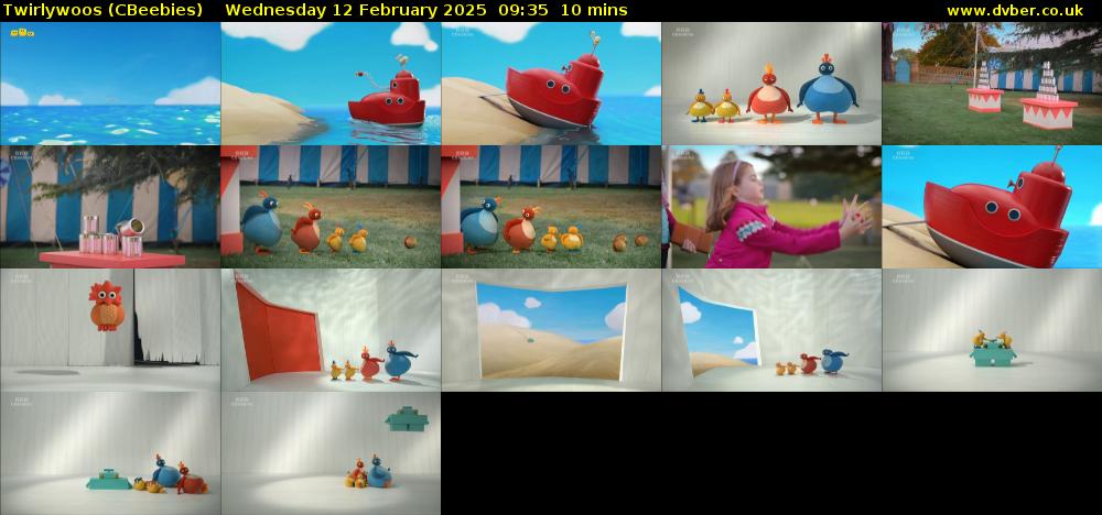 Twirlywoos (CBeebies) Wednesday 12 February 2025 09:35 - 09:45