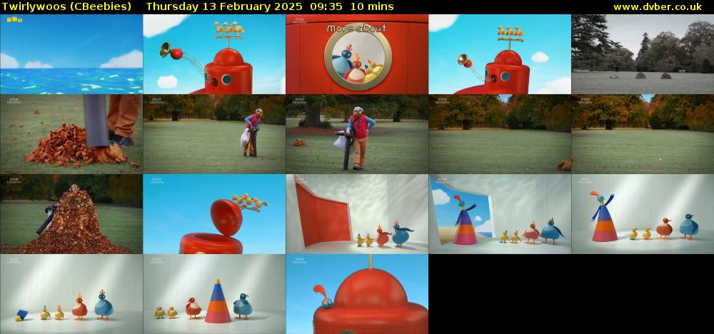 Twirlywoos (CBeebies) Thursday 13 February 2025 09:35 - 09:45