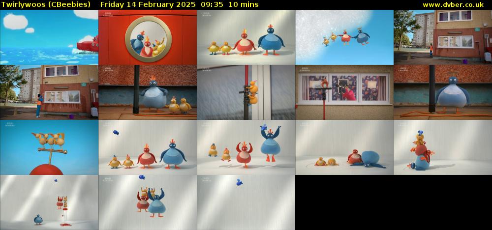 Twirlywoos (CBeebies) Friday 14 February 2025 09:35 - 09:45