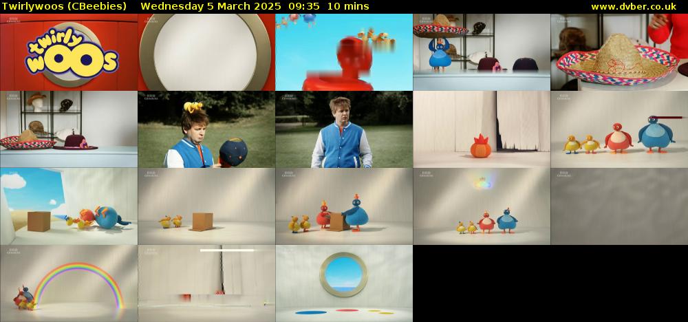 Twirlywoos (CBeebies) Wednesday 5 March 2025 09:35 - 09:45