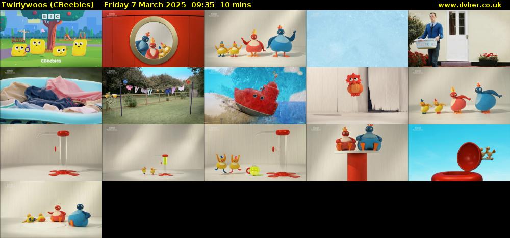 Twirlywoos (CBeebies) Friday 7 March 2025 09:35 - 09:45