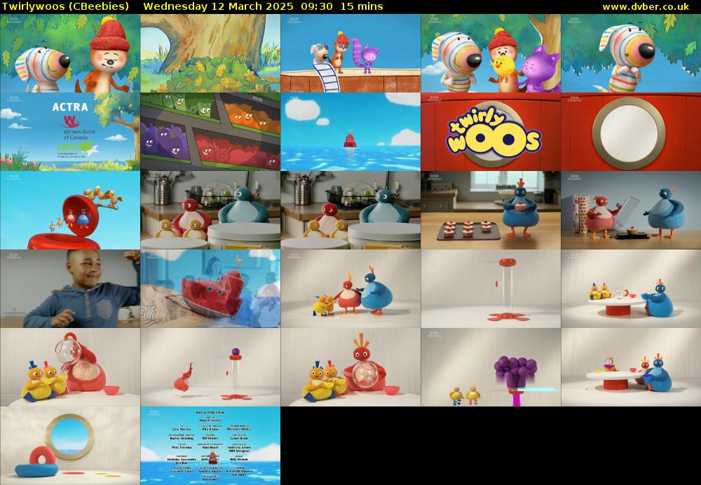 Twirlywoos (CBeebies) Wednesday 12 March 2025 09:30 - 09:45