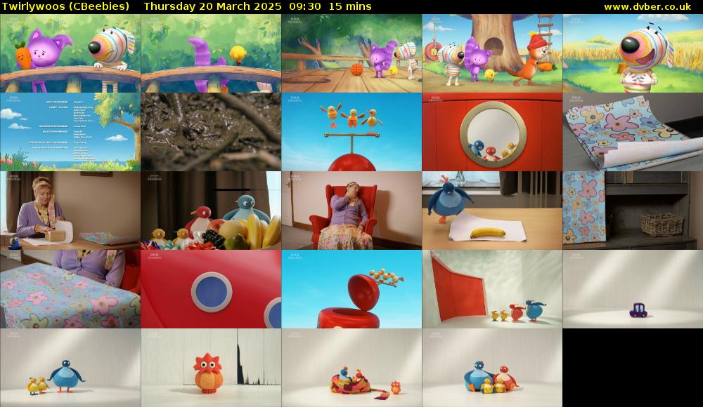 Twirlywoos (CBeebies) Thursday 20 March 2025 09:30 - 09:45