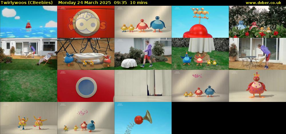 Twirlywoos (CBeebies) Monday 24 March 2025 09:35 - 09:45