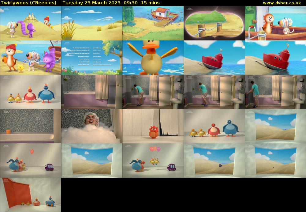 Twirlywoos (CBeebies) Tuesday 25 March 2025 09:30 - 09:45