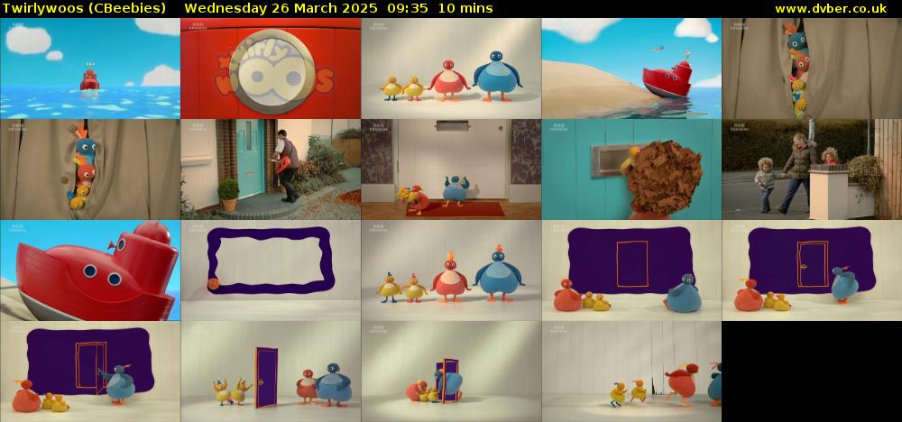Twirlywoos (CBeebies) Wednesday 26 March 2025 09:35 - 09:45