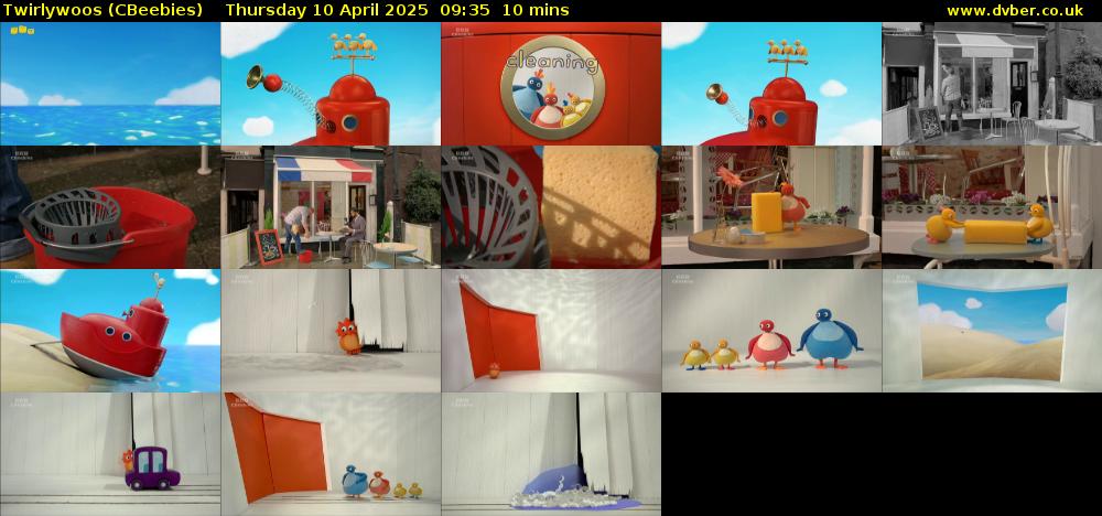 Twirlywoos (CBeebies) Thursday 10 April 2025 09:35 - 09:45