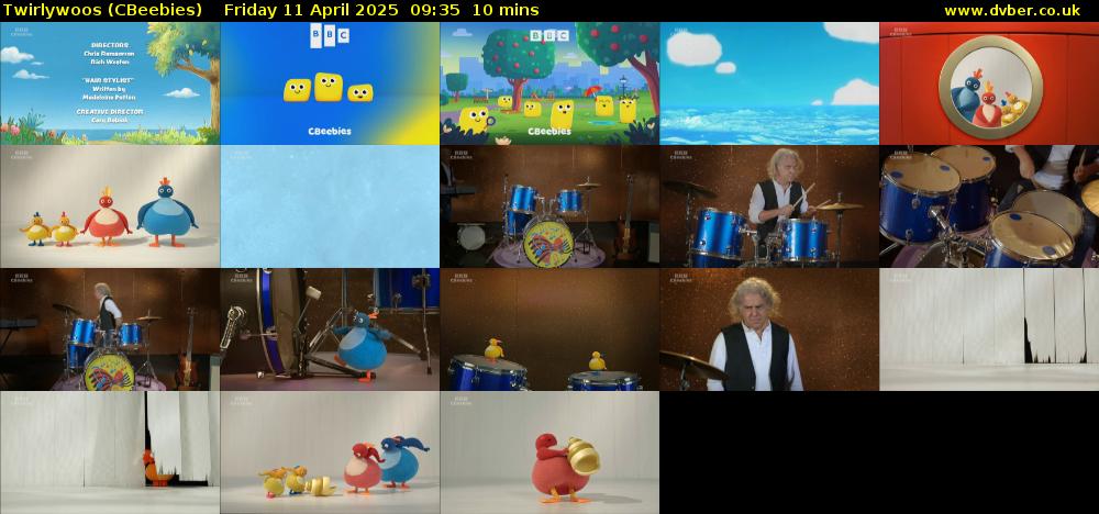 Twirlywoos (CBeebies) Friday 11 April 2025 09:35 - 09:45