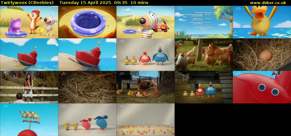 Twirlywoos (CBeebies) Tuesday 15 April 2025 09:35 - 09:45