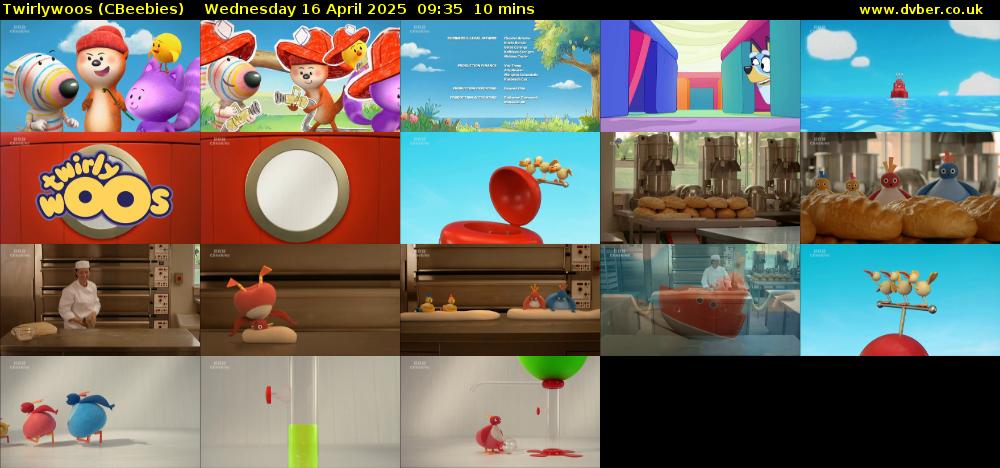 Twirlywoos (CBeebies) Wednesday 16 April 2025 09:35 - 09:45