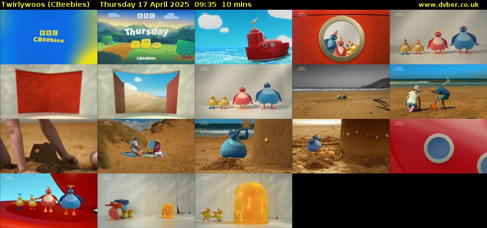 Twirlywoos (CBeebies) Thursday 17 April 2025 09:35 - 09:45