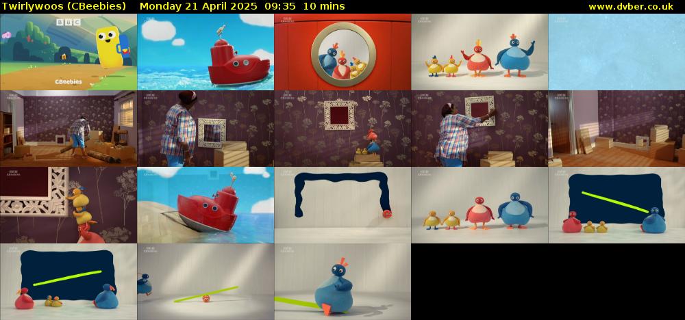 Twirlywoos (CBeebies) Monday 21 April 2025 09:35 - 09:45
