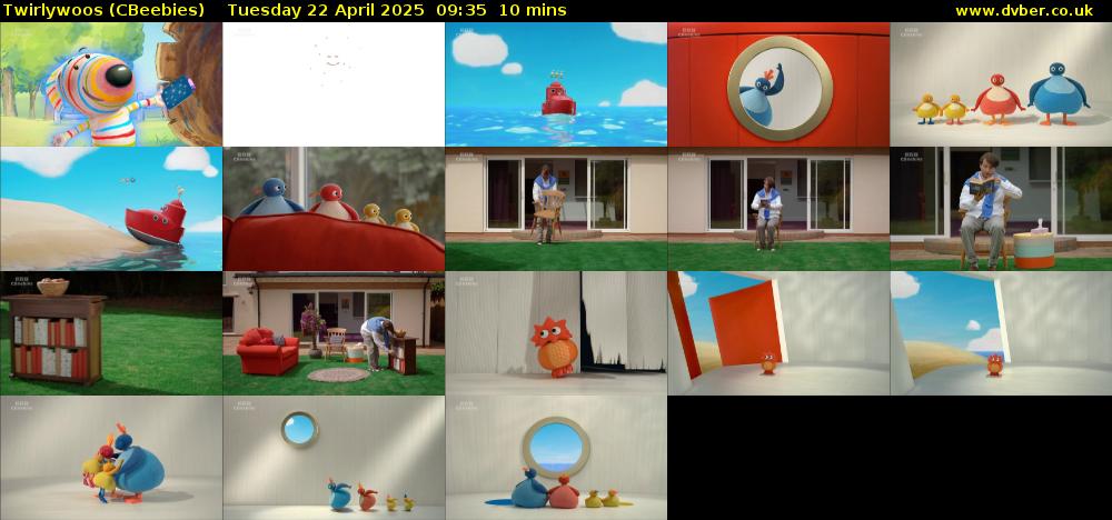 Twirlywoos (CBeebies) Tuesday 22 April 2025 09:35 - 09:45