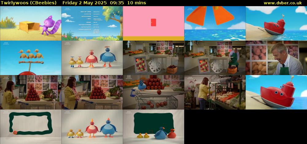 Twirlywoos (CBeebies) Friday 2 May 2025 09:35 - 09:45