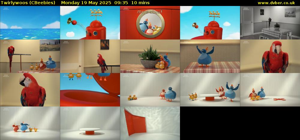 Twirlywoos (CBeebies) Monday 19 May 2025 09:35 - 09:45