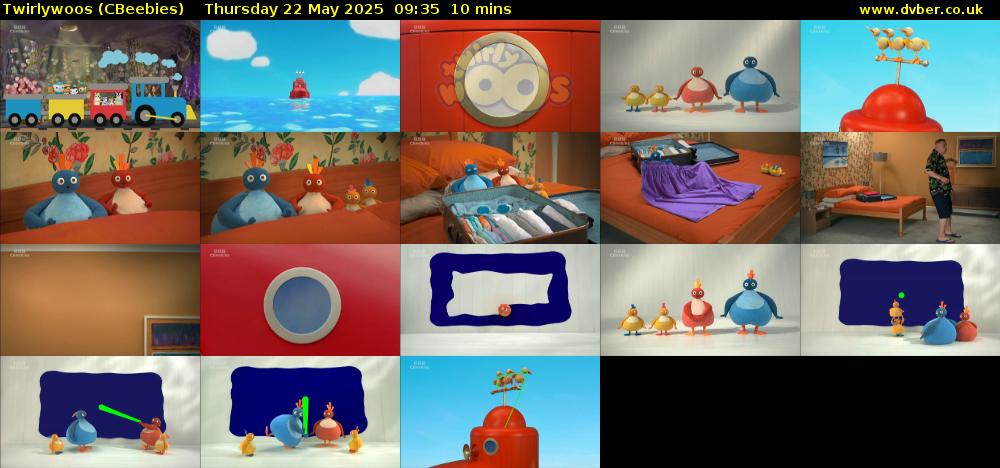 Twirlywoos (CBeebies) Thursday 22 May 2025 09:35 - 09:45