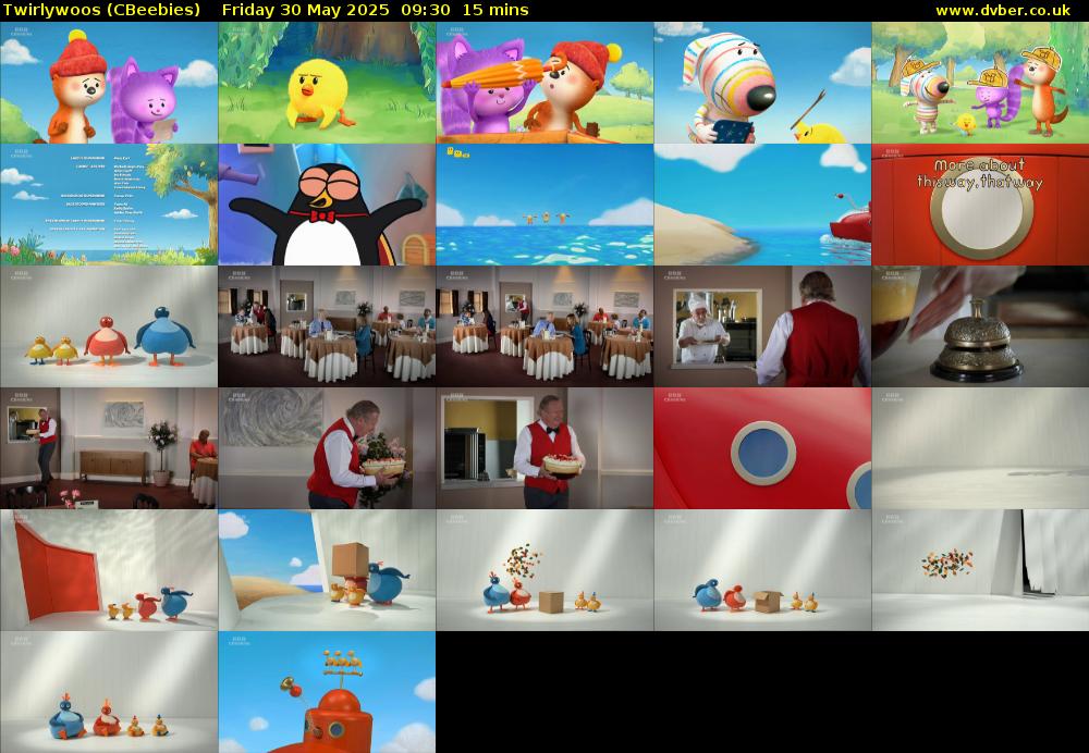 Twirlywoos (CBeebies) Friday 30 May 2025 09:30 - 09:45