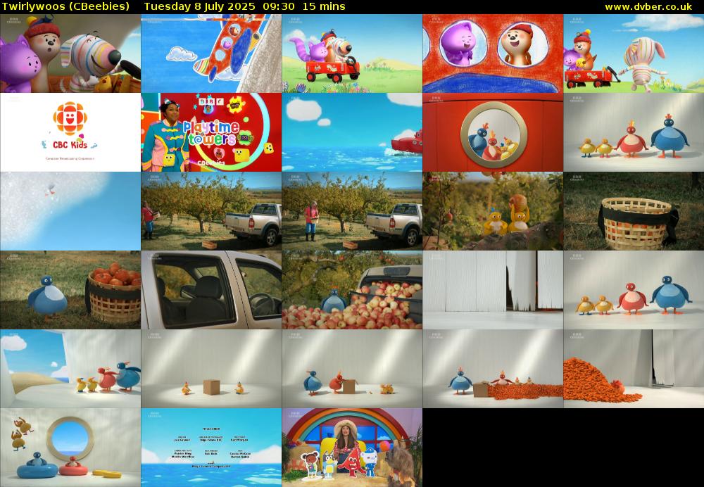 Twirlywoos (CBeebies) Tuesday 8 July 2025 09:30 - 09:45