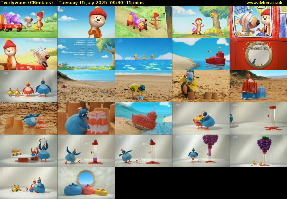 Twirlywoos (CBeebies) Tuesday 15 July 2025 09:30 - 09:45