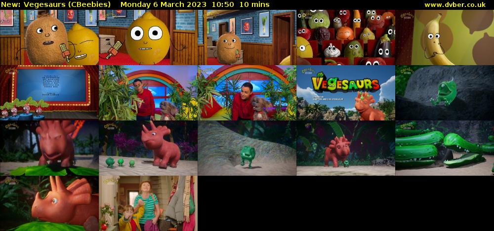 Vegesaurs (CBeebies) Monday 6 March 2023 10:50 - 11:00