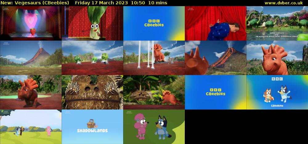 Vegesaurs (CBeebies) Friday 17 March 2023 10:50 - 11:00