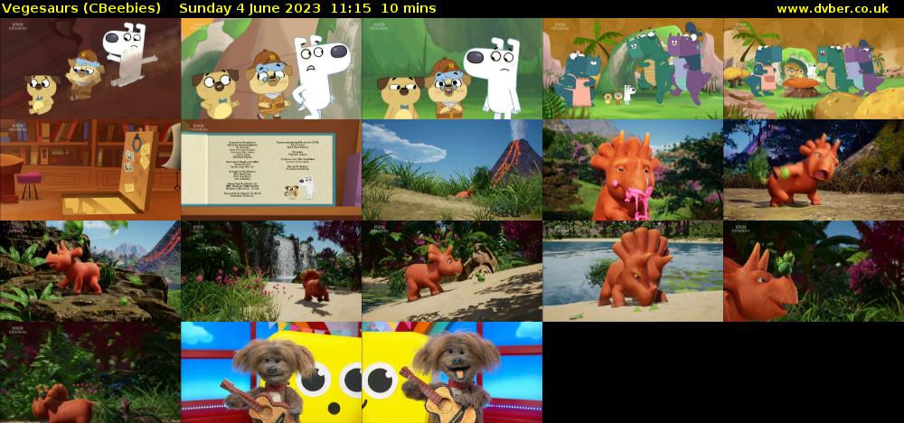 Vegesaurs (CBeebies) Sunday 4 June 2023 11:15 - 11:25