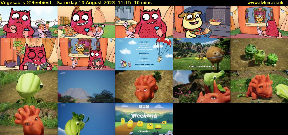 Vegesaurs (CBeebies) Saturday 19 August 2023 11:15 - 11:25
