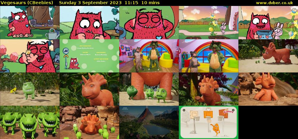 Vegesaurs (CBeebies) Sunday 3 September 2023 11:15 - 11:25